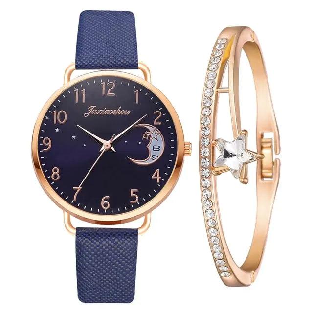 Moon Bracelet & Watch Set - Shoply