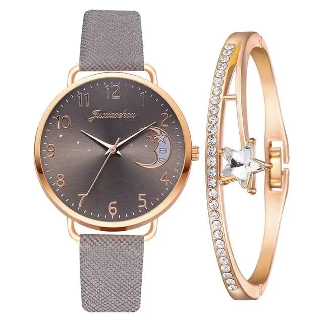 Moon Bracelet & Watch Set - Shoply