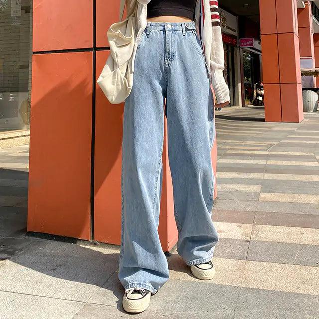 Cargo Solid Baggy Pants - Shoply