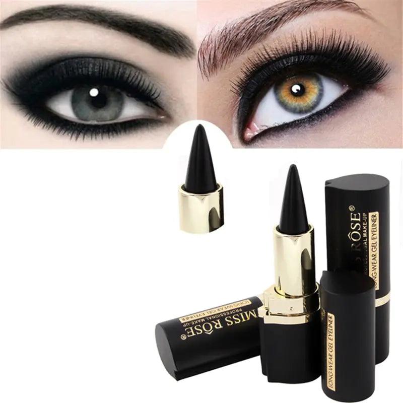 Long-Lasting Natural Black Eyeliner Cream - Shoply