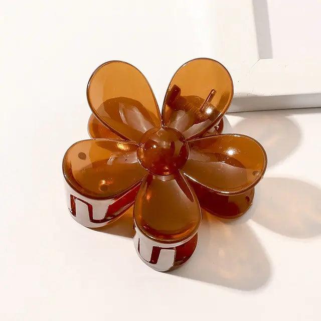 Geometric Flower Hair Clip Set - Shoply