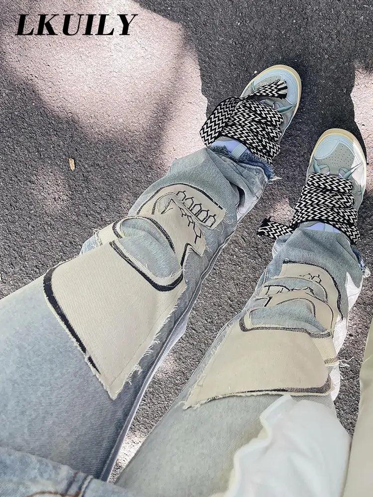 Printed Skull Jeans - Shoply