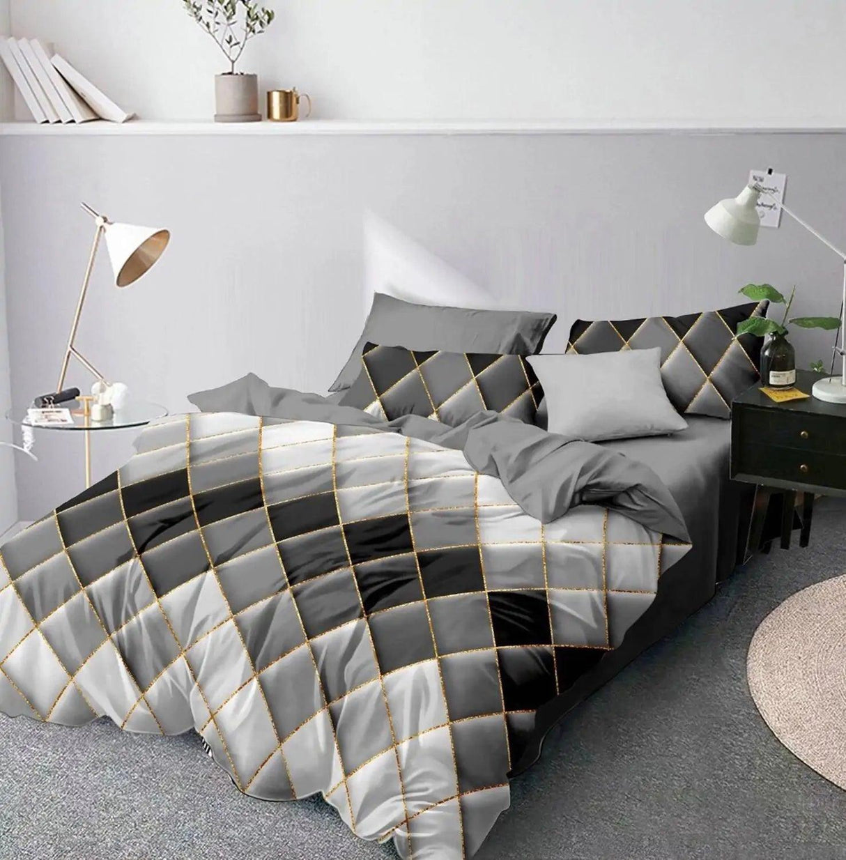 Geometry Comforter Bedding Set - Shoply