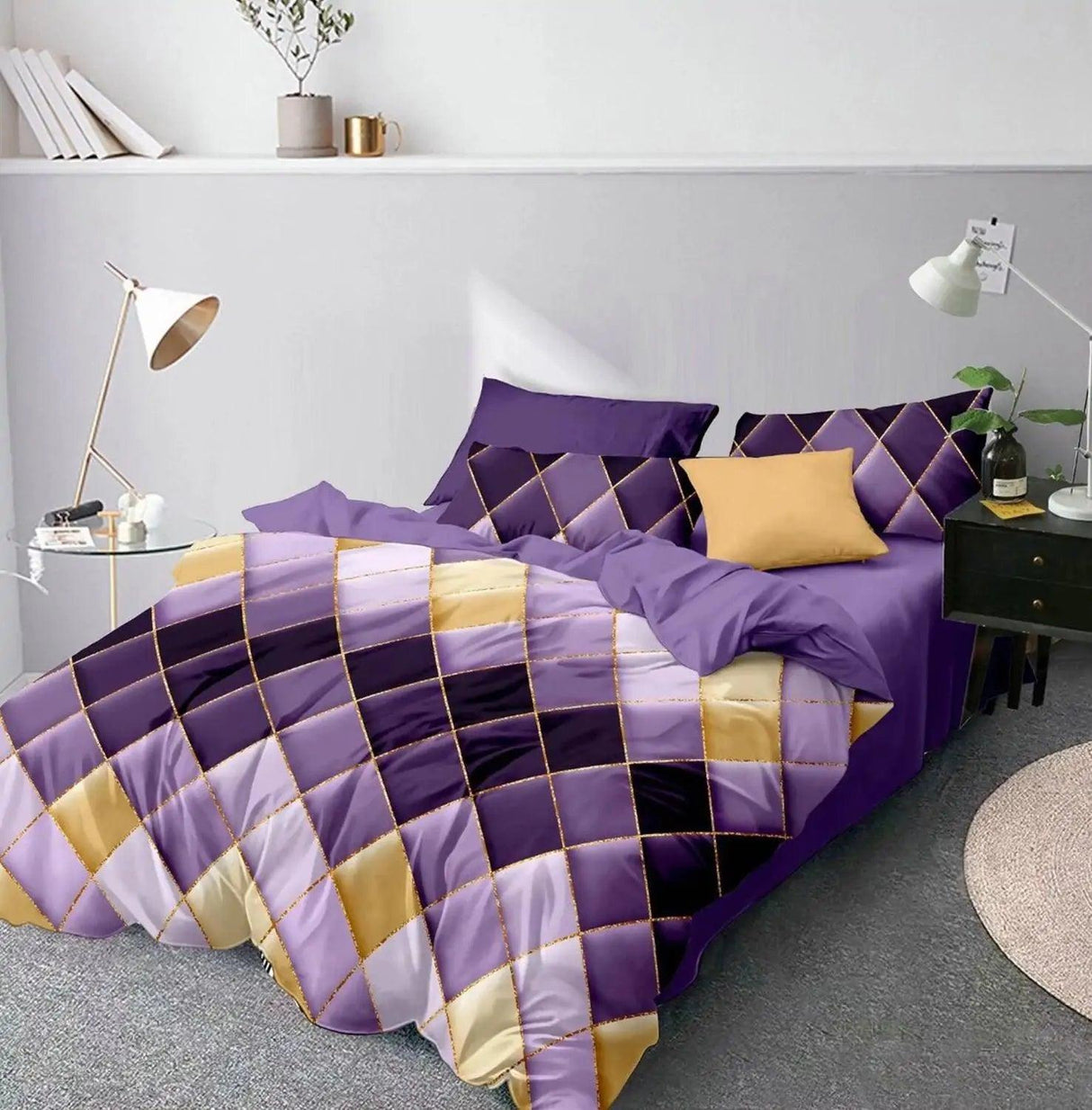 Geometry Comforter Bedding Set - Shoply