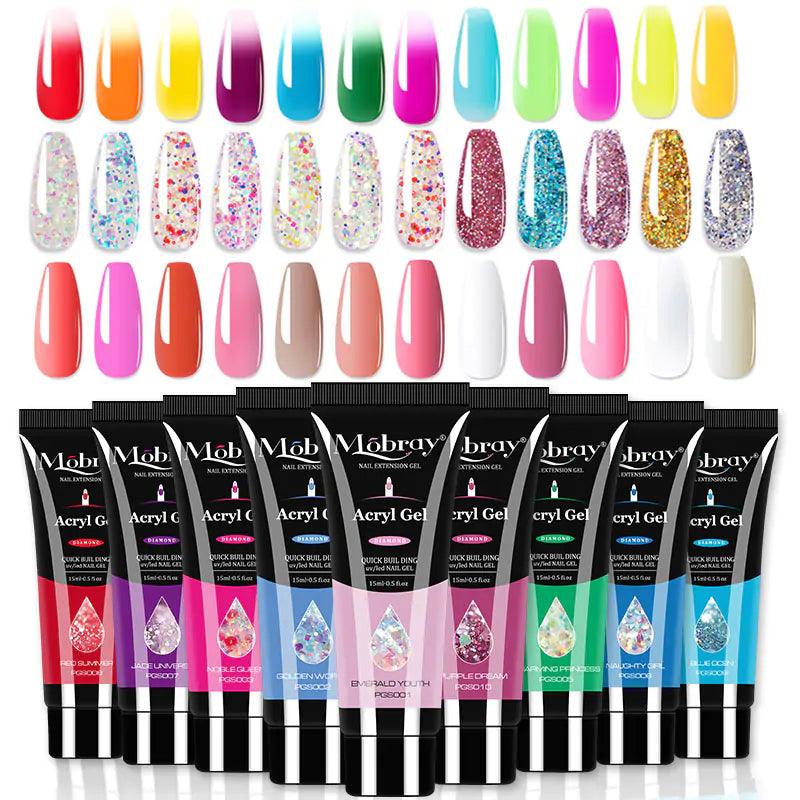 Poly Acrylic Gel: 15ML UV Gel for Nail Extension - 38 Colors - Shoply