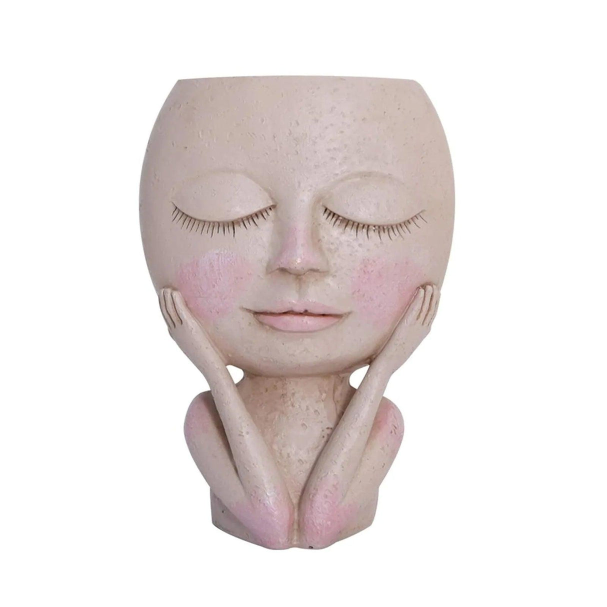 Girls Face Head Flower Planter Succulent - Shoply
