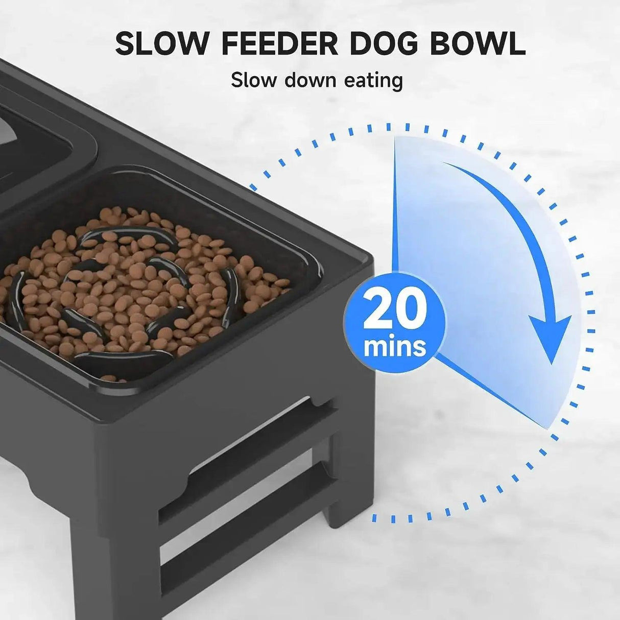Adjustable Food and Water Bowl - Shoply