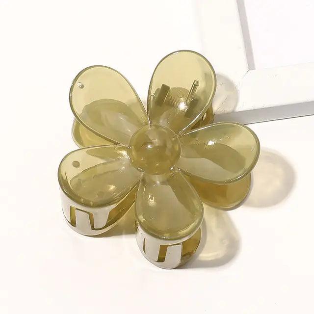 Geometric Flower Hair Clip Set - Shoply