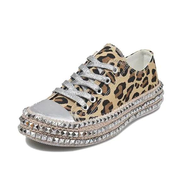 Women Leopard Canvas Shoes - Shoply