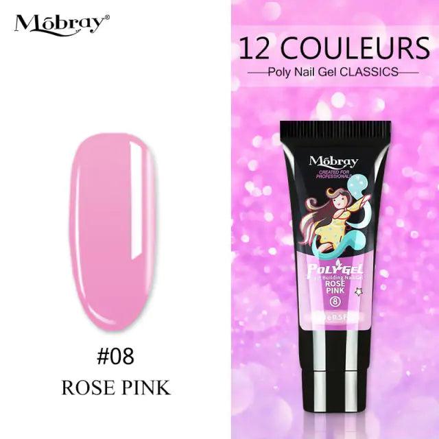 Poly Acrylic Gel: 15ML UV Gel for Nail Extension - 38 Colors - Shoply