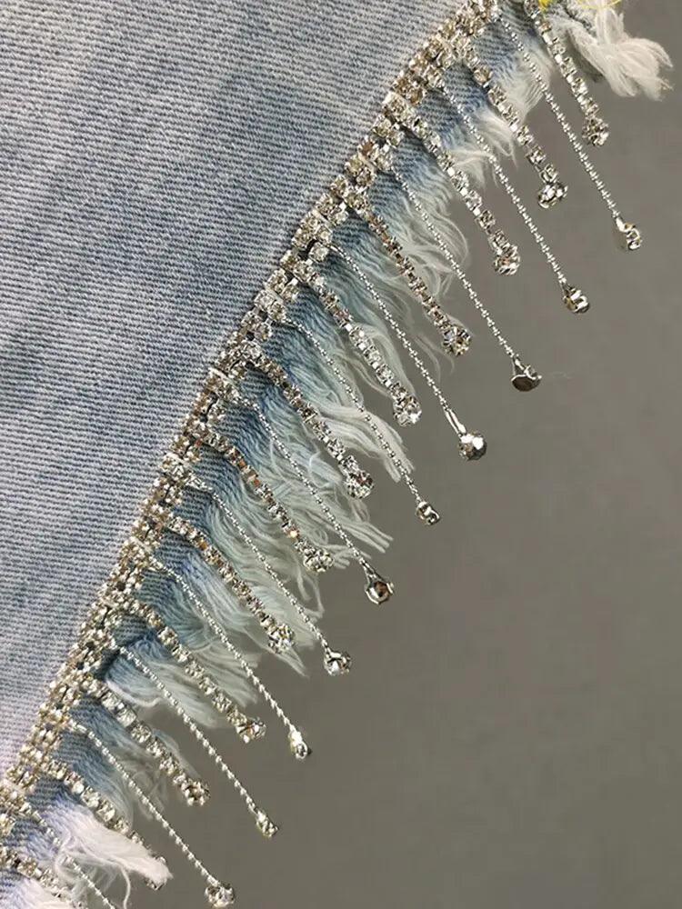 Tassel Personality Denim Shorts - Shoply