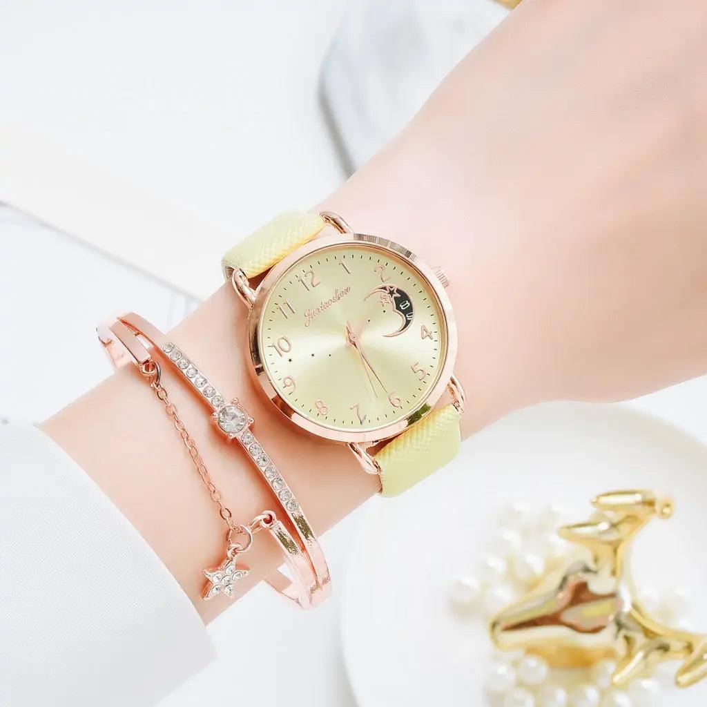 Moon Bracelet & Watch Set - Shoply
