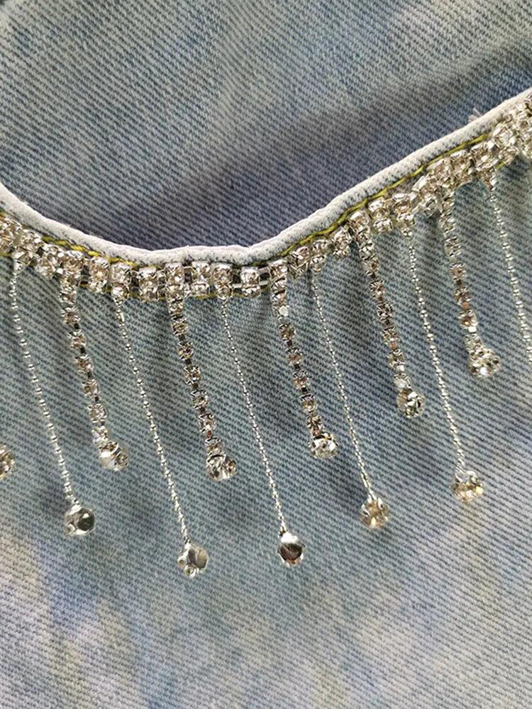 Tassel Personality Denim Shorts - Shoply