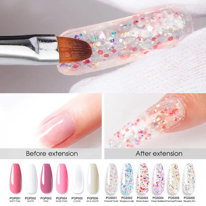Poly Acrylic Gel: 15ML UV Gel for Nail Extension - 38 Colors - Shoply