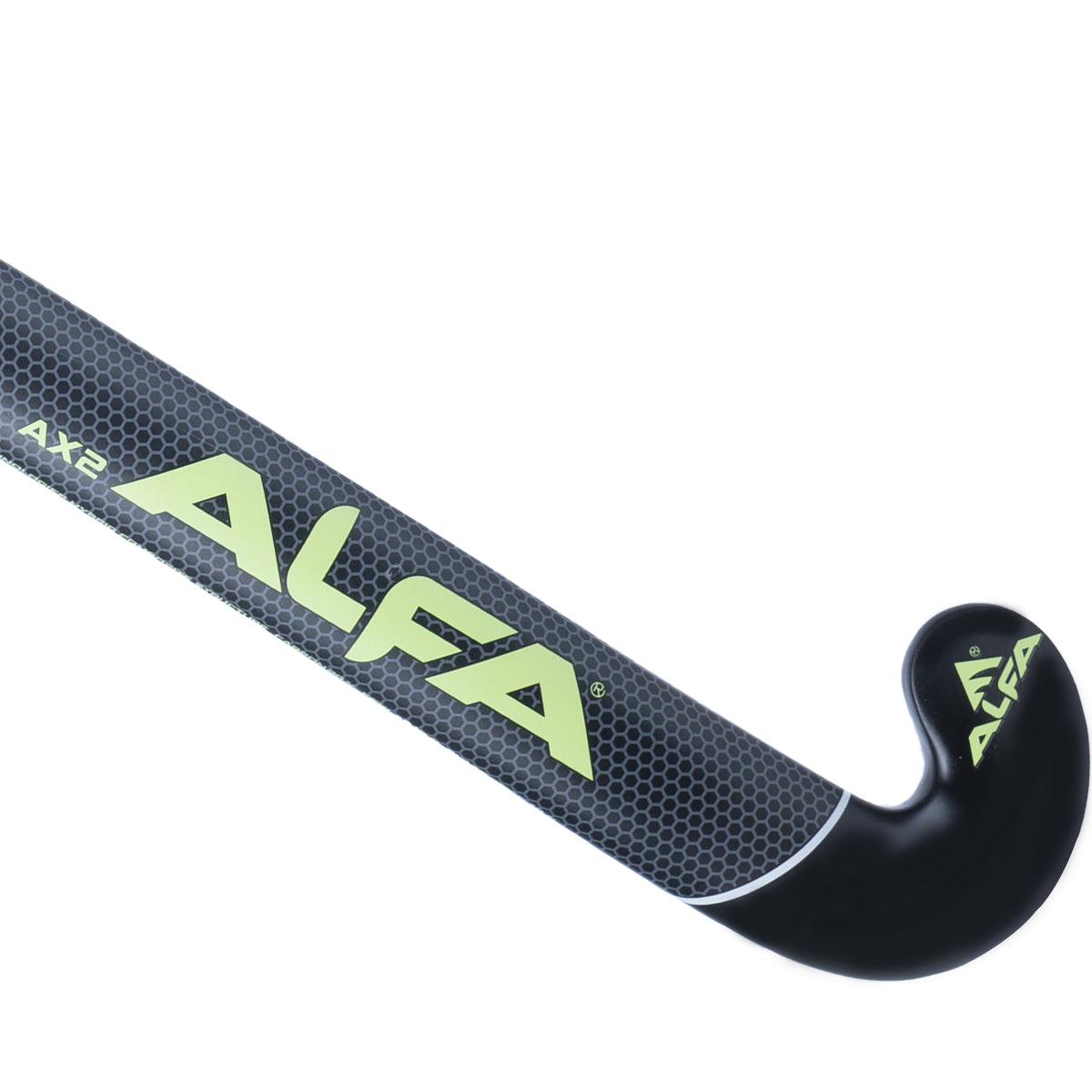 Alfa AX-2 Junior Composite Field Hockey Stick Black Color Mill Sports