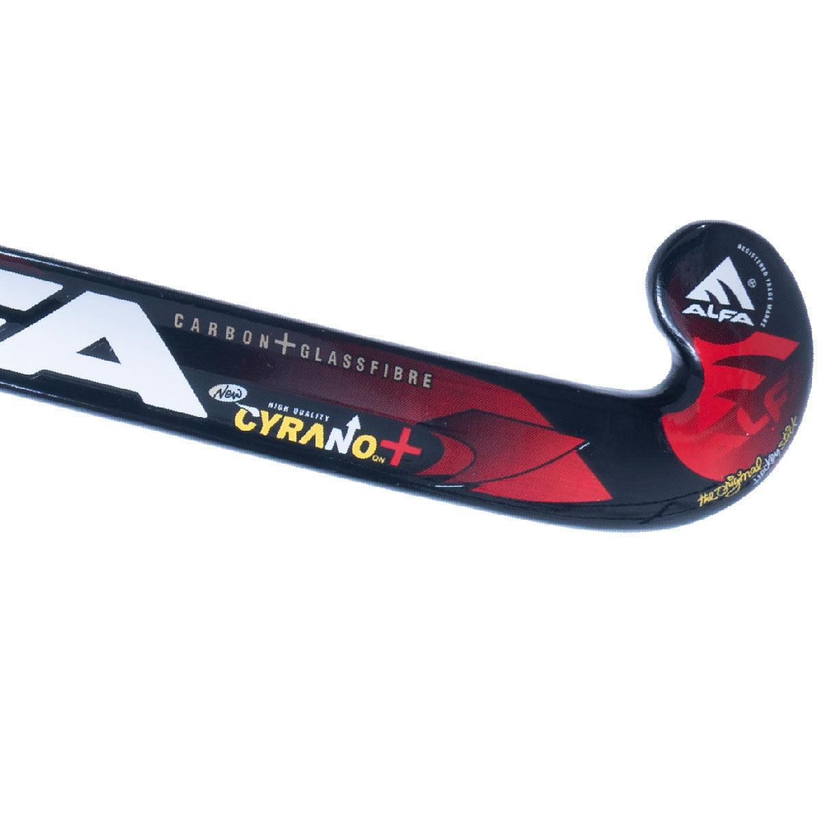 Alfa Cyrano Painted Wooden Field Hockey Stick - Mid Bow - Mill Sports