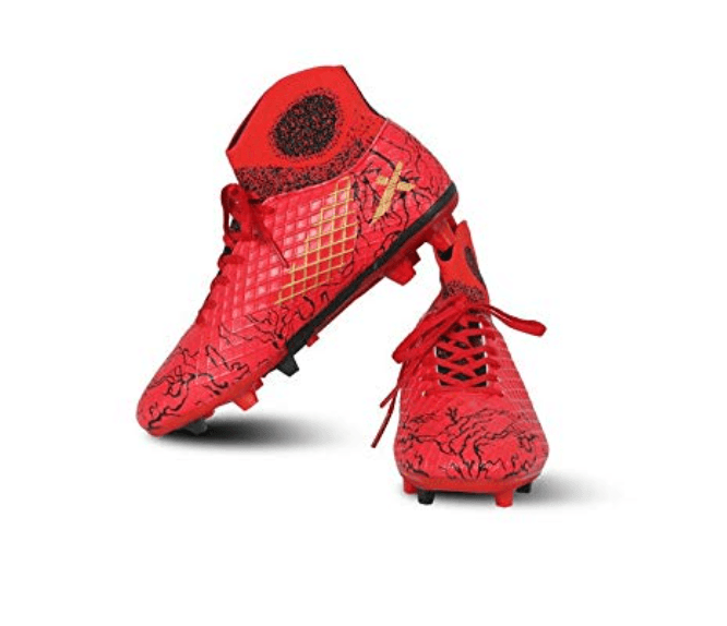 Vector X Jaguar Football Shoes (Red-Black) - Mill Sports
