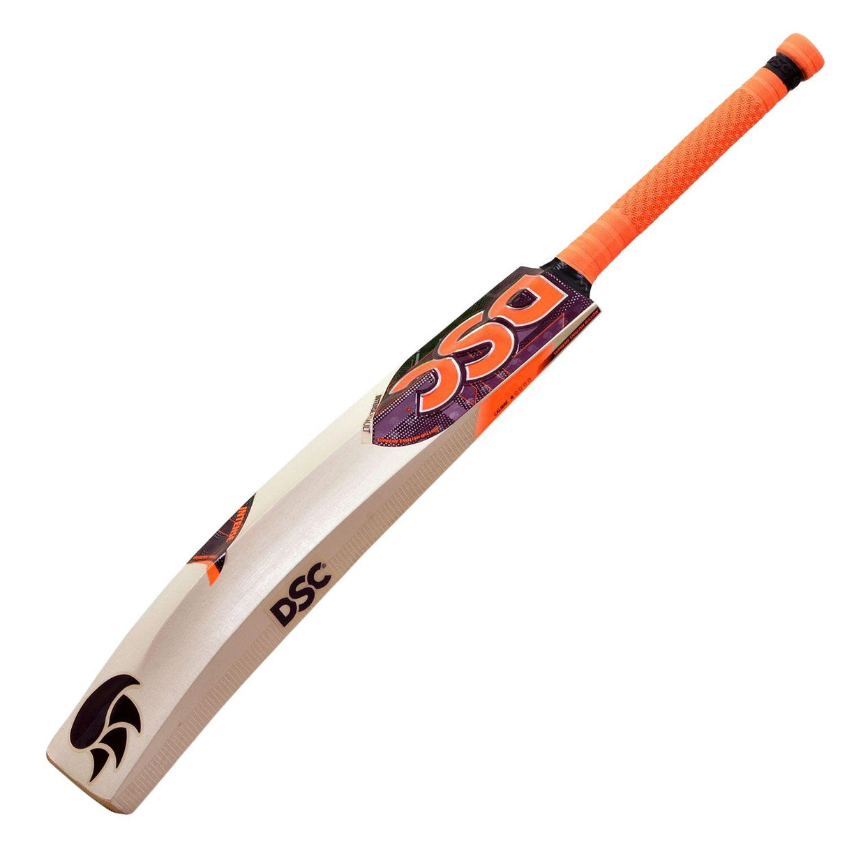 DSC Intense Assault English Willow Grade 5 Cricket Bat (Short Handle) with Orange Grip Mill Sports