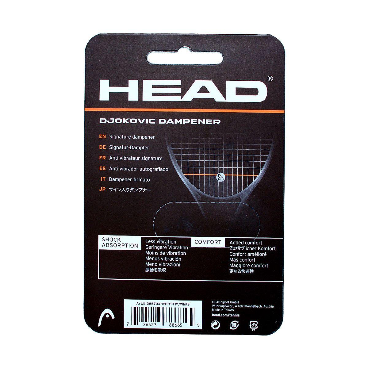 HEAD DJOKOVIC TENNIS DAMPENER (PACK OF 2) - Mill Sports