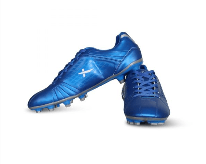 Vector X Velocity Football Shoes (Blue-Silver) - Mill Sports