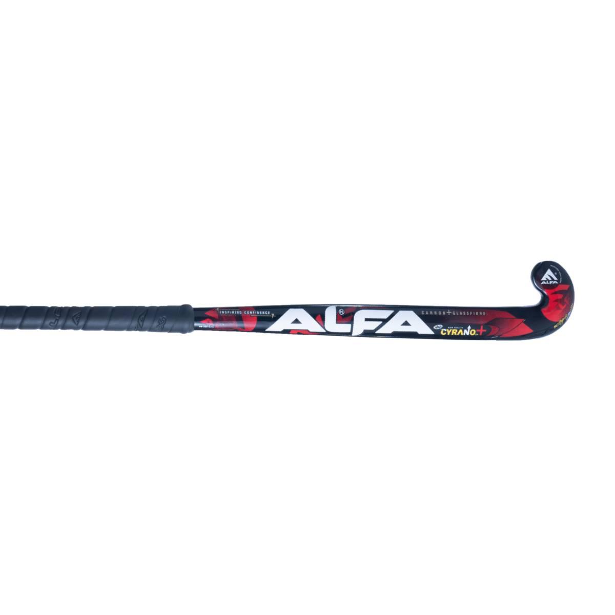 Alfa Cyrano Painted Wooden Field Hockey Stick - Mid Bow - Mill Sports