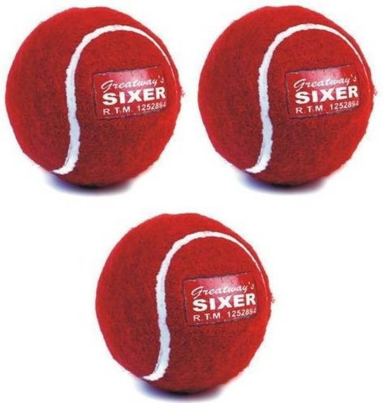 Sixer Cricket Tennis Ball - Mill Sports