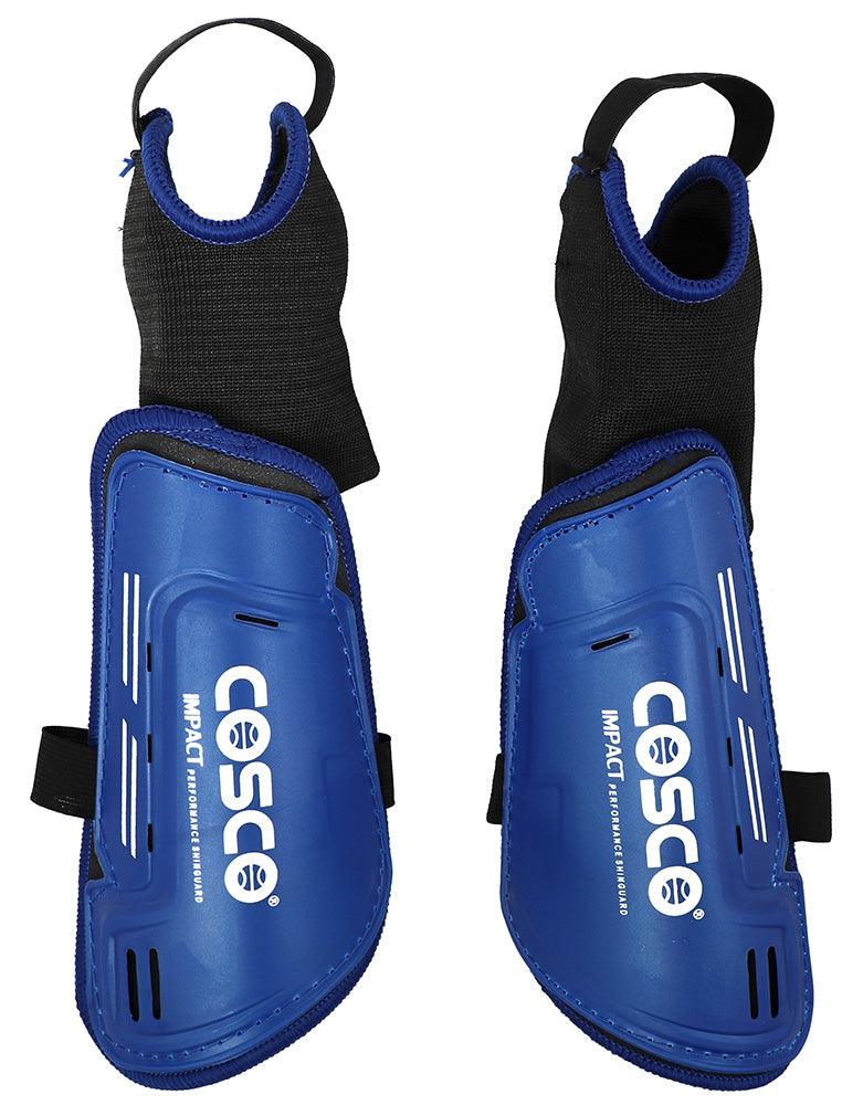 Cosco Impact Shin Guard (Senior) Blue Color - Mill Sports