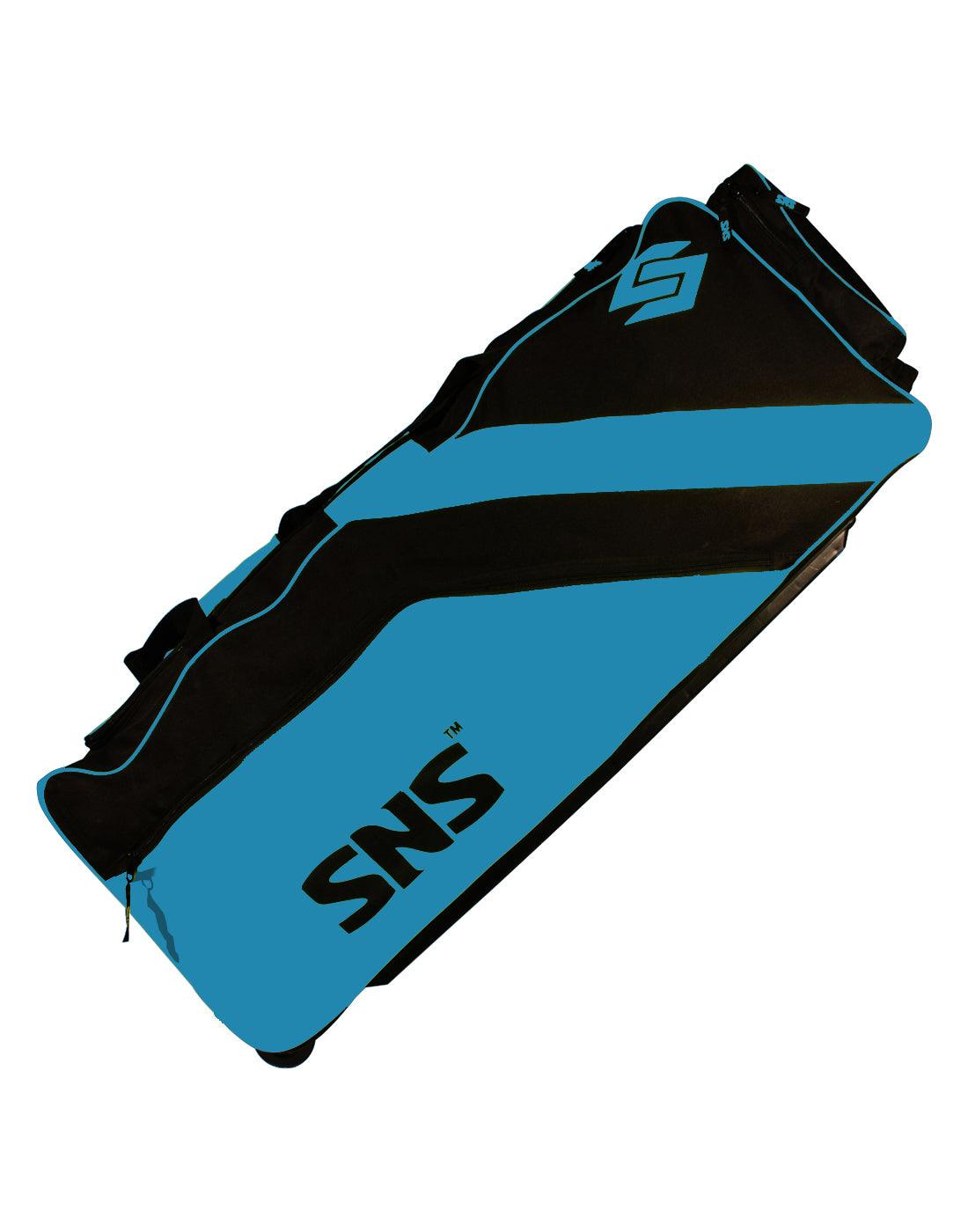 SNS Wheelie Hockey Bag (Sky Blue & Black) - Mill Sports