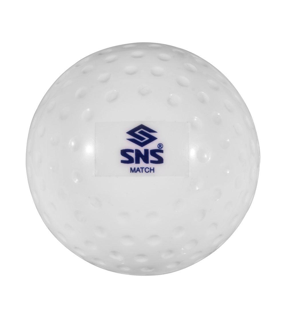 SNS Match Dimple Hockey Ball (White) - Mill Sports