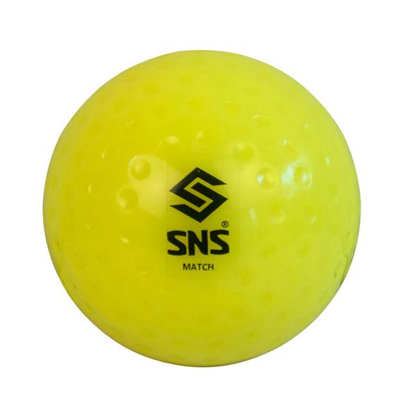SNS Match Dimple Hockey Ball (Yellow) - Mill Sports