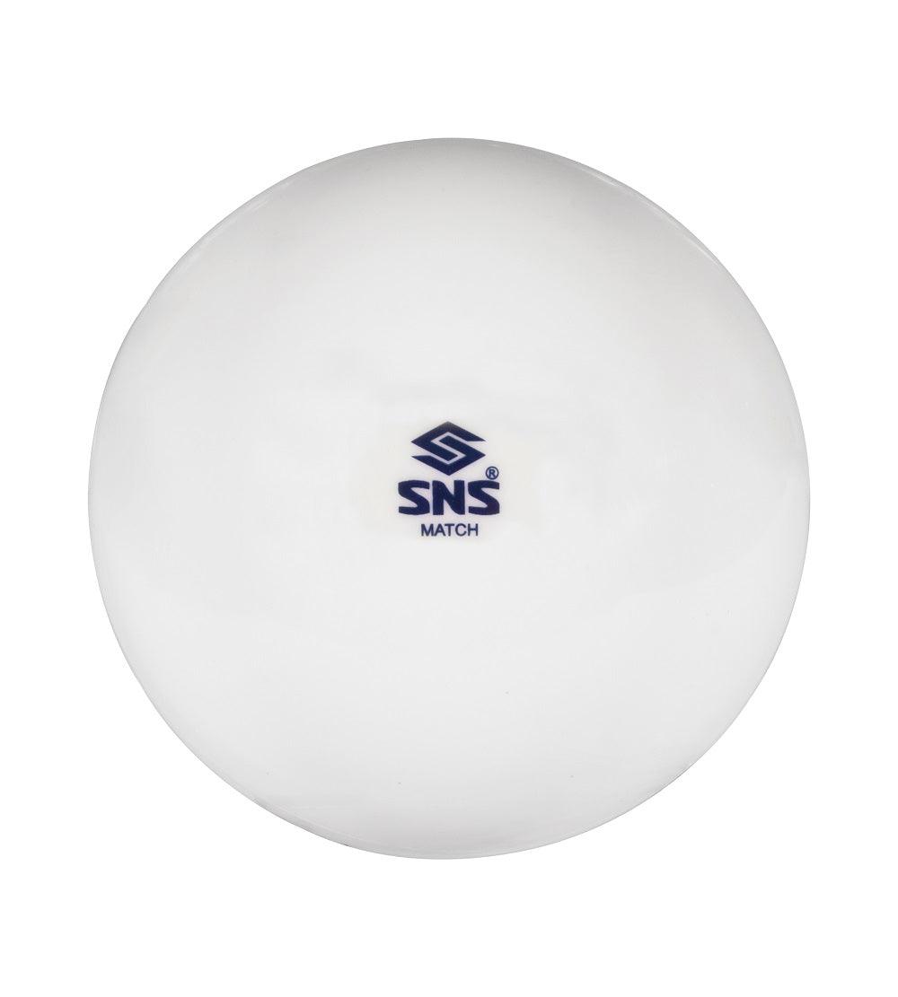 SNS Match Smooth Hockey Ball (White) - Mill Sports
