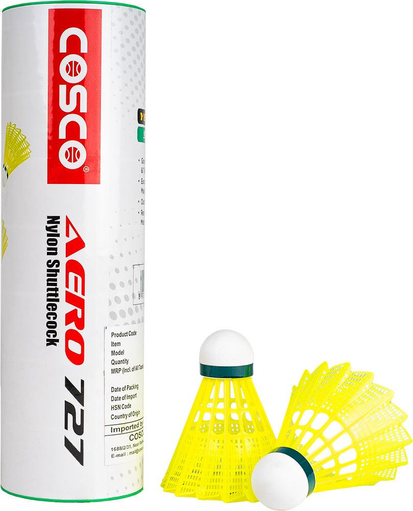 Cosco Aero 727 Nylon Badminton Shuttlecock Mill Sports