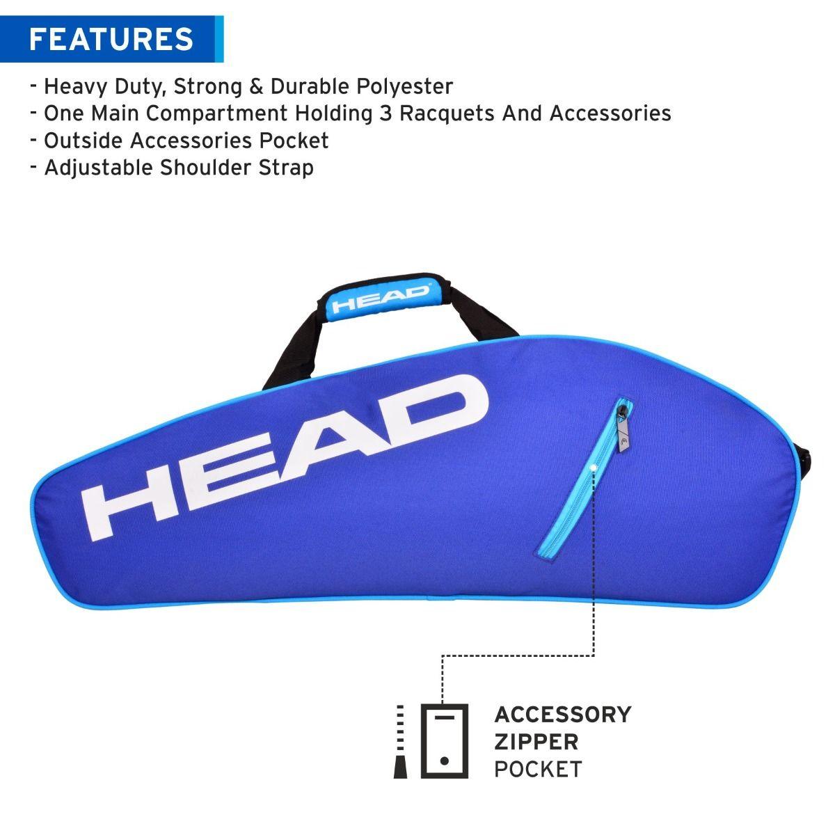 HEAD XENON 300 BADMINTON KIT BAG - Shoply