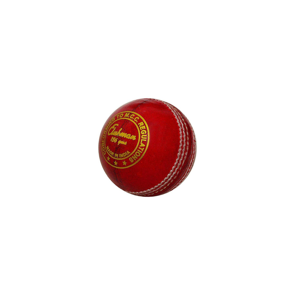 GM Clubman Leather Cricket Ball (Red) Mill Sports