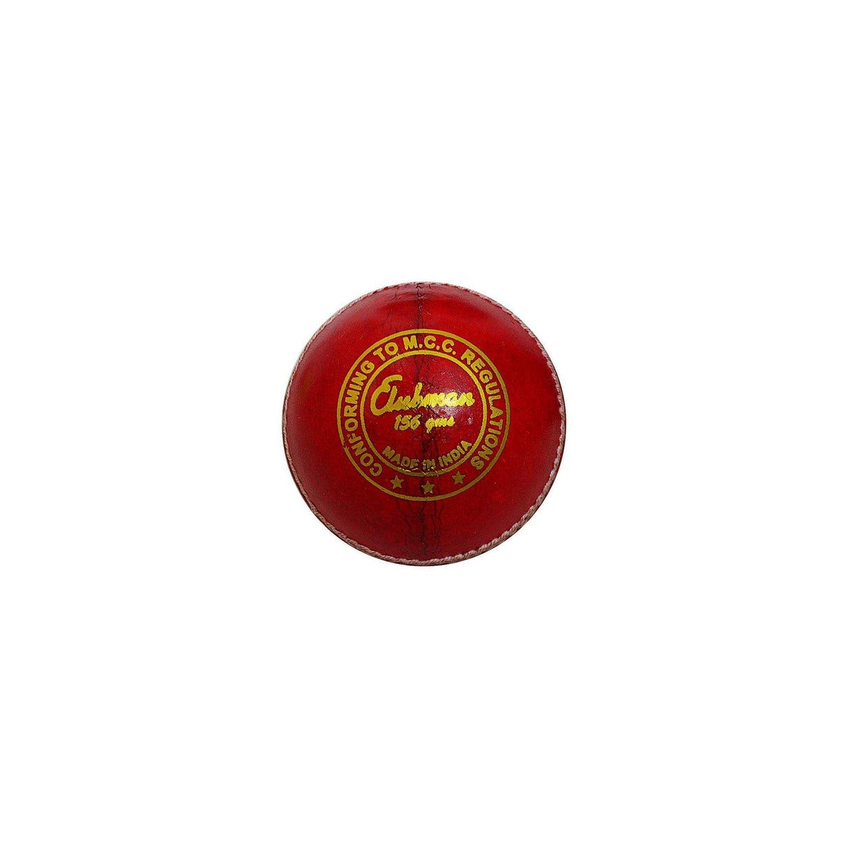 GM Clubman Leather Cricket Ball (Red) Mill Sports