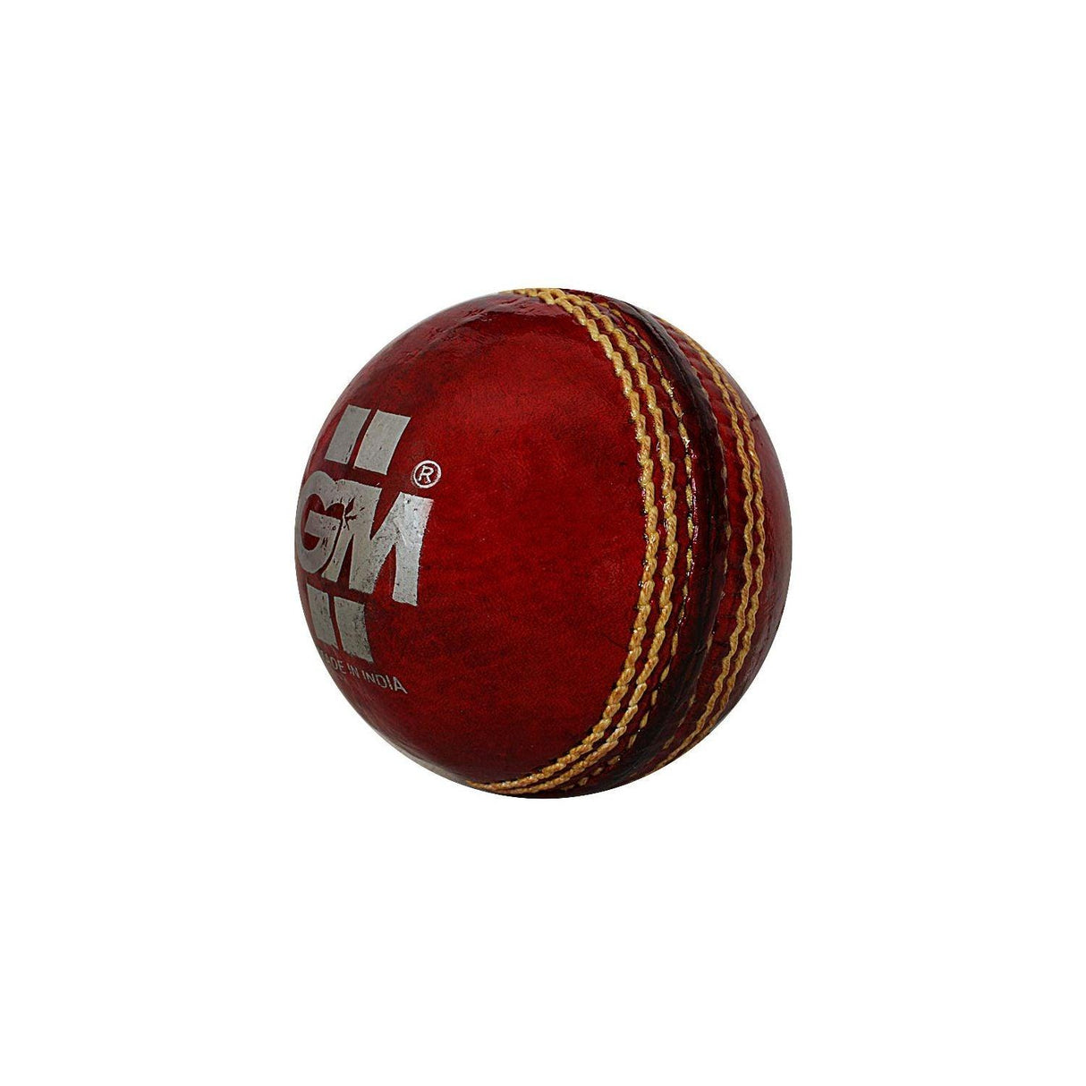 GM Crown Match Leather Cricket Ball (Red) Mill Sports