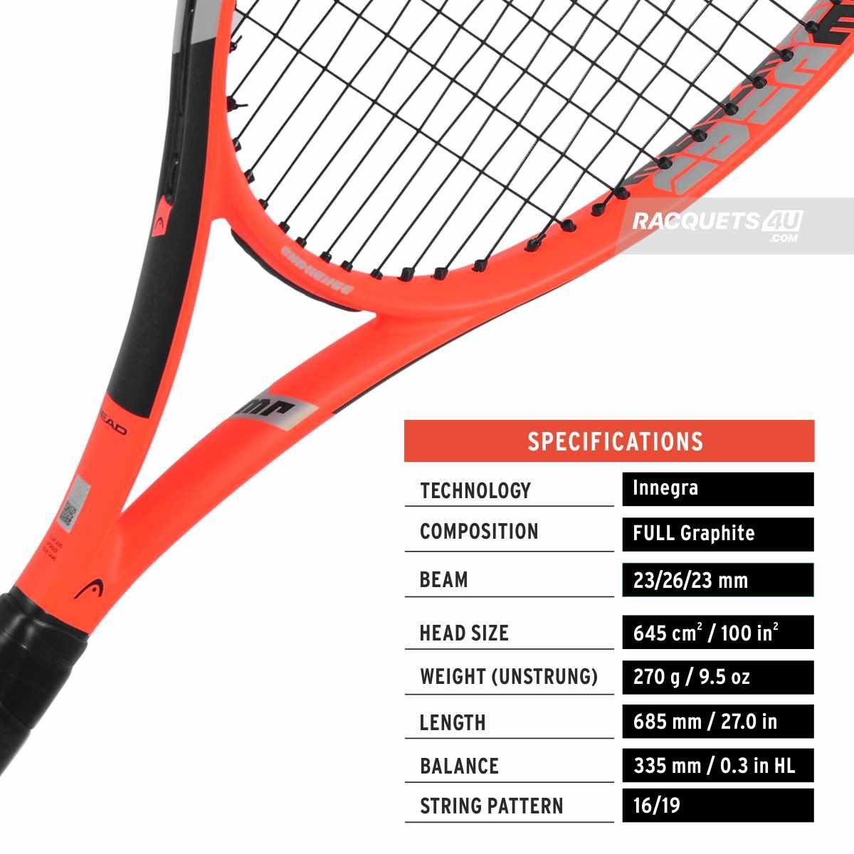 HEAD IG CHALLENGE MP 2021 TENNIS RACQUET (ORANGE) - Mill Sports