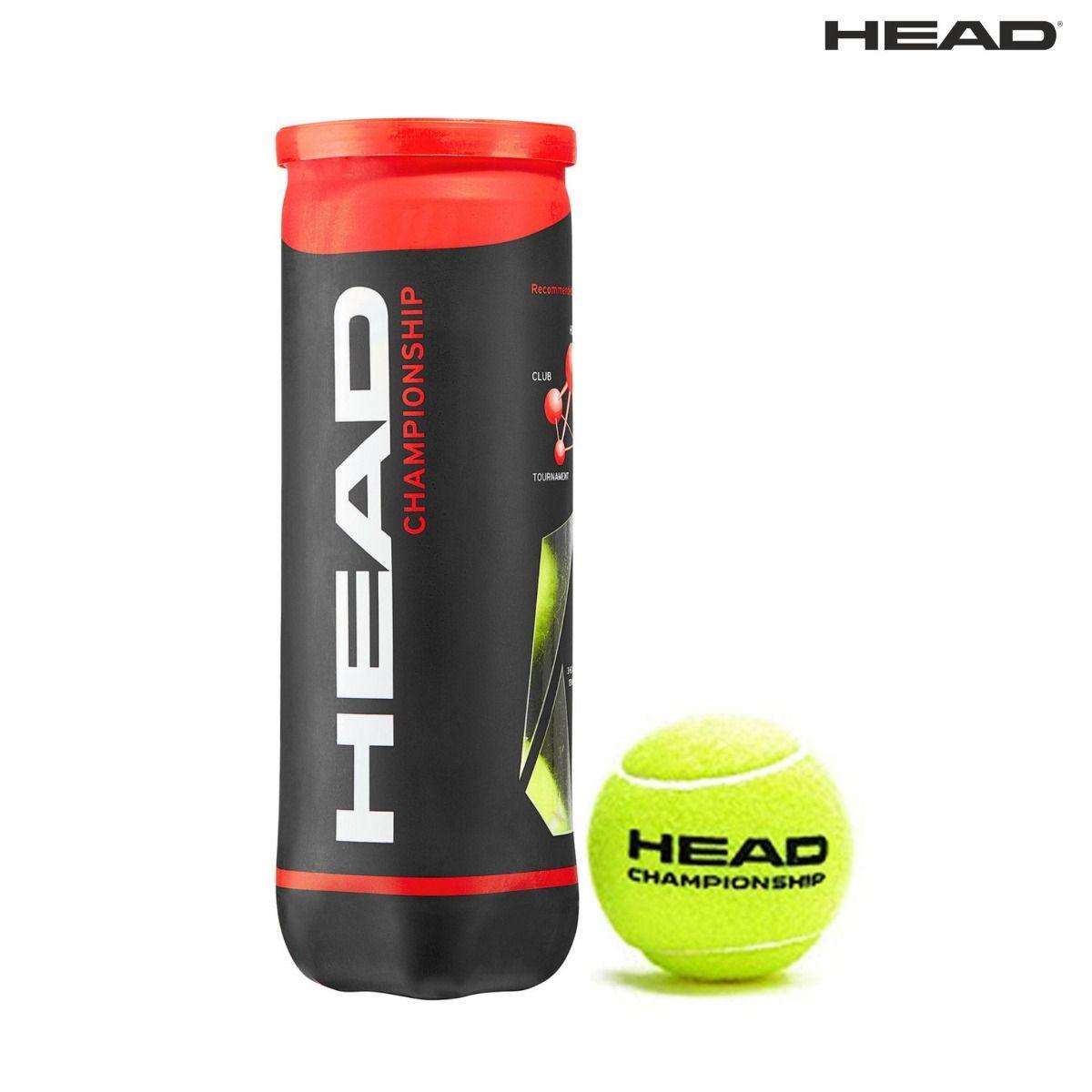 HEAD CHAMPIONSHIP TENNIS BALL CAN (3 BALLS) - Mill Sports