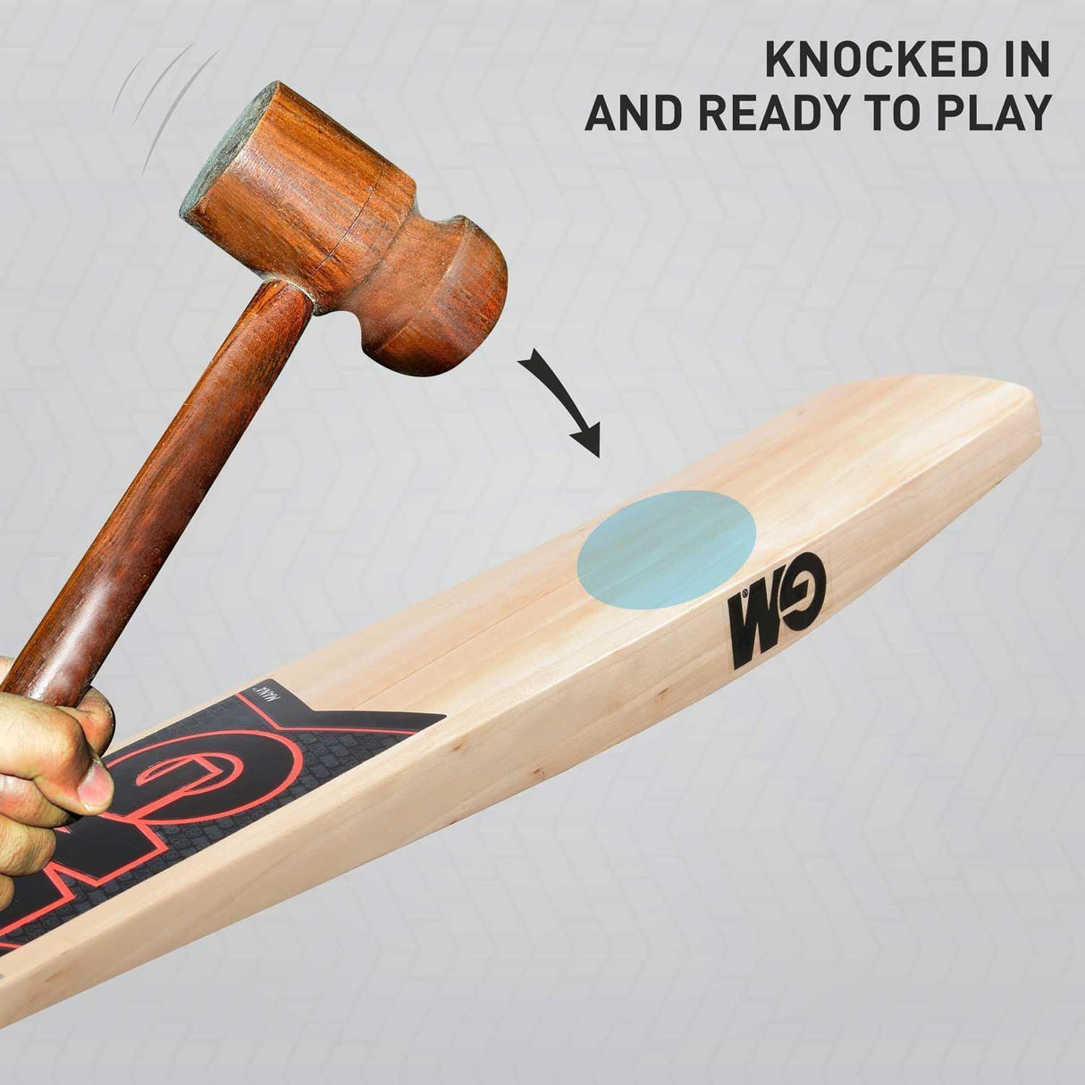 GM Mana Striker Kashmir Willow Cricket Bat (Junior) Mill Sports