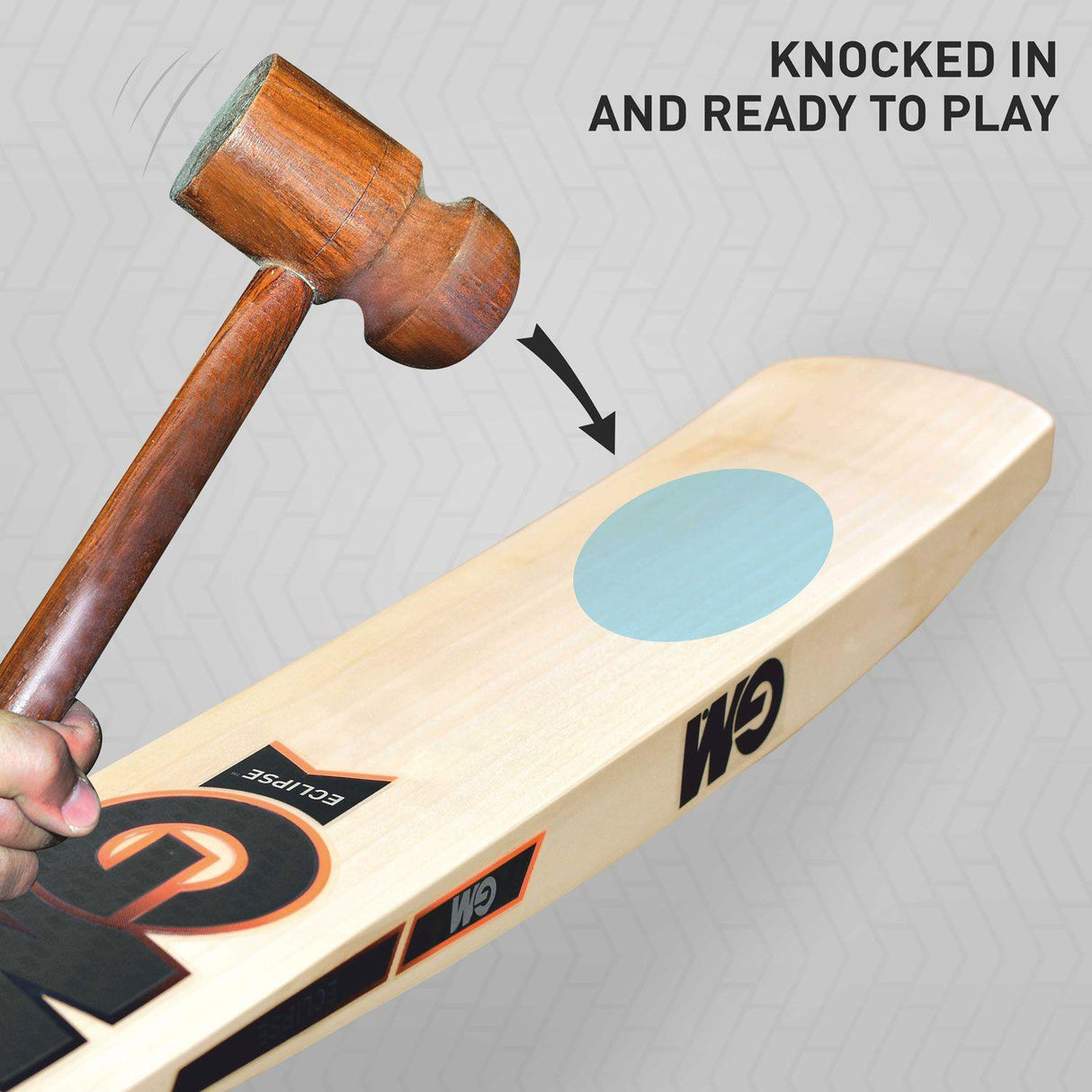 GM Eclipse 333 English Willow Grade 4 Cricket Bat (Short Handle) - Mill Sports
