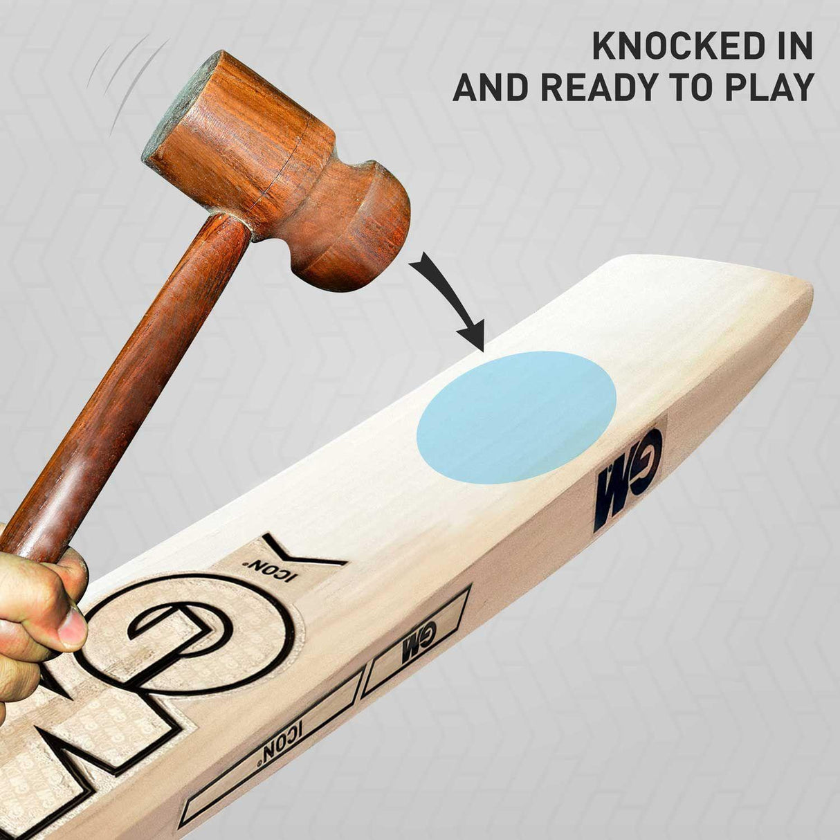 GM Icon 404 English Willow Grade 4 Cricket Bat (Junior) Mill Sports