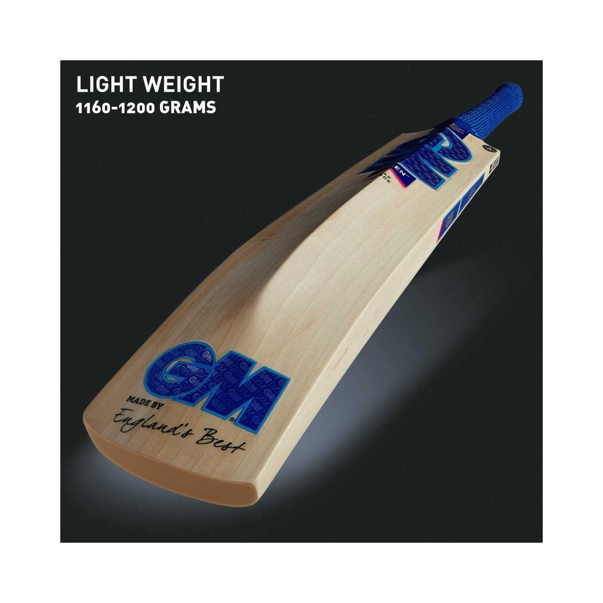 GM Siren Bullet English Willow Grade 5 Cricket Bat (Short Handle) Mill Sports
