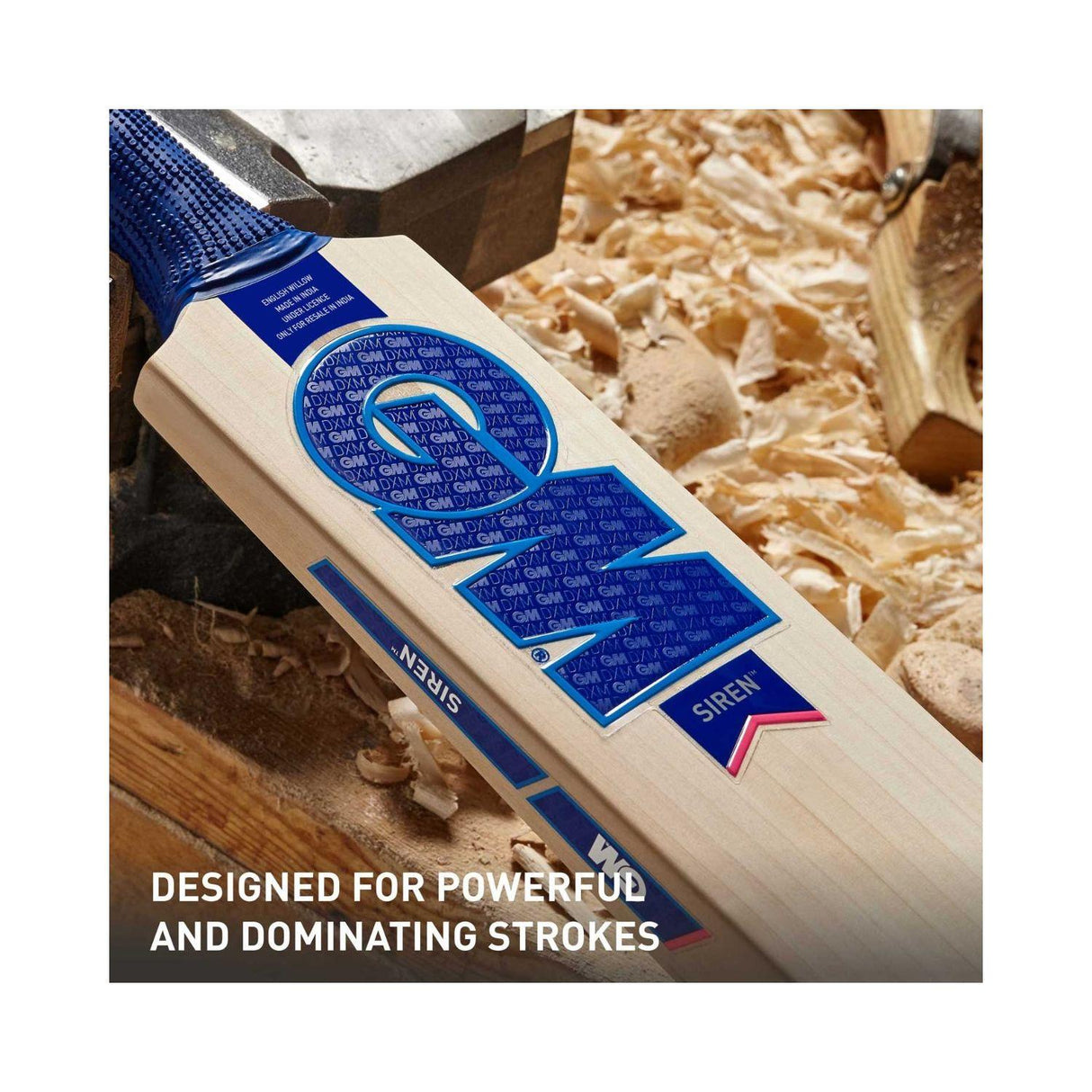 GM Siren Maxi English Willow Cricket Bat (Junior) - Mill Sports