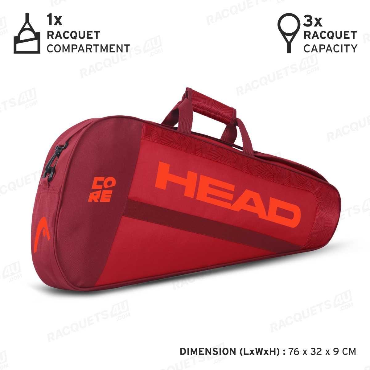 HEAD CORE 3R PRO 2021 KIT BAG (RED) - Mill Sports
