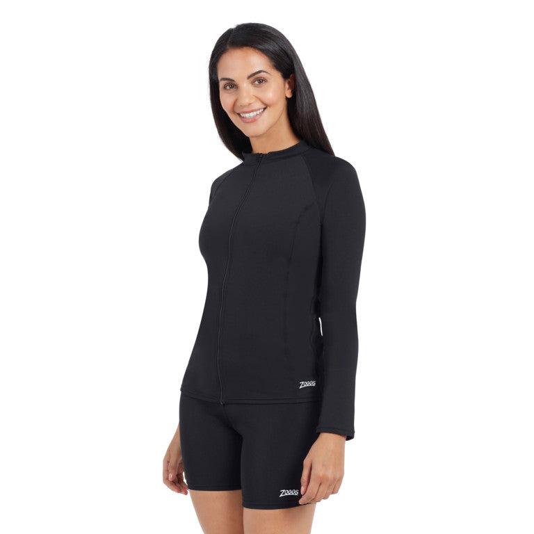 Zoggs Womens Long Sleeve Zip Sun Top - Shoply