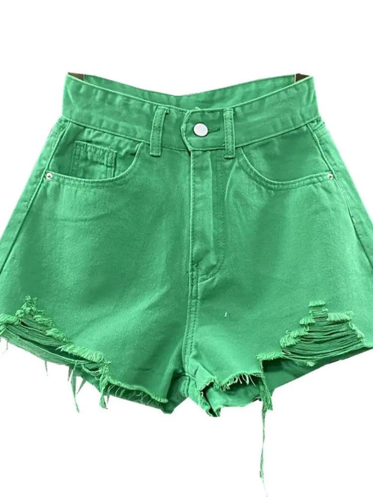 Solid Zipper Fly Shorts - Shoply