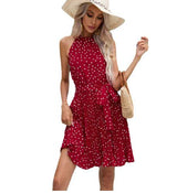 Red Polka Dot Long Dress - Shoply