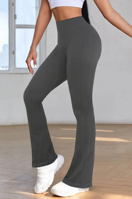 Tummy Control Flared Pants - Shoply