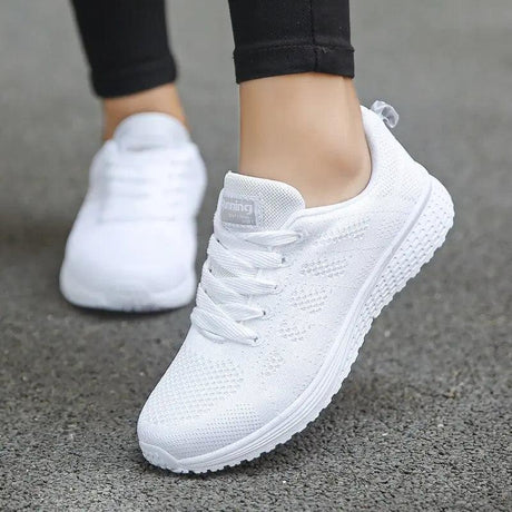 Womens Flats Sneakers Mesh Breathable - Shoply