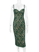 Elegant Backless Midi Dress - Shoply
